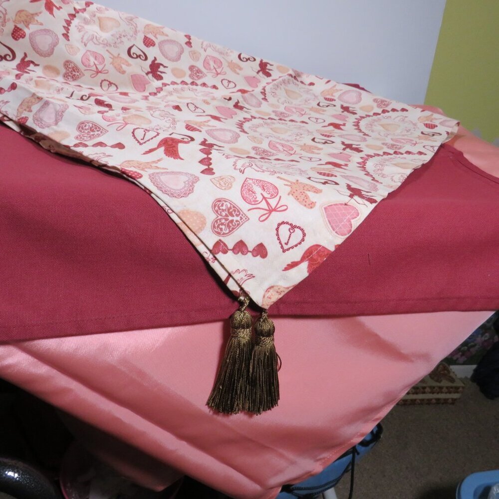 (3) Tablecloth Set for a Romantic Scene (complete high end look)
